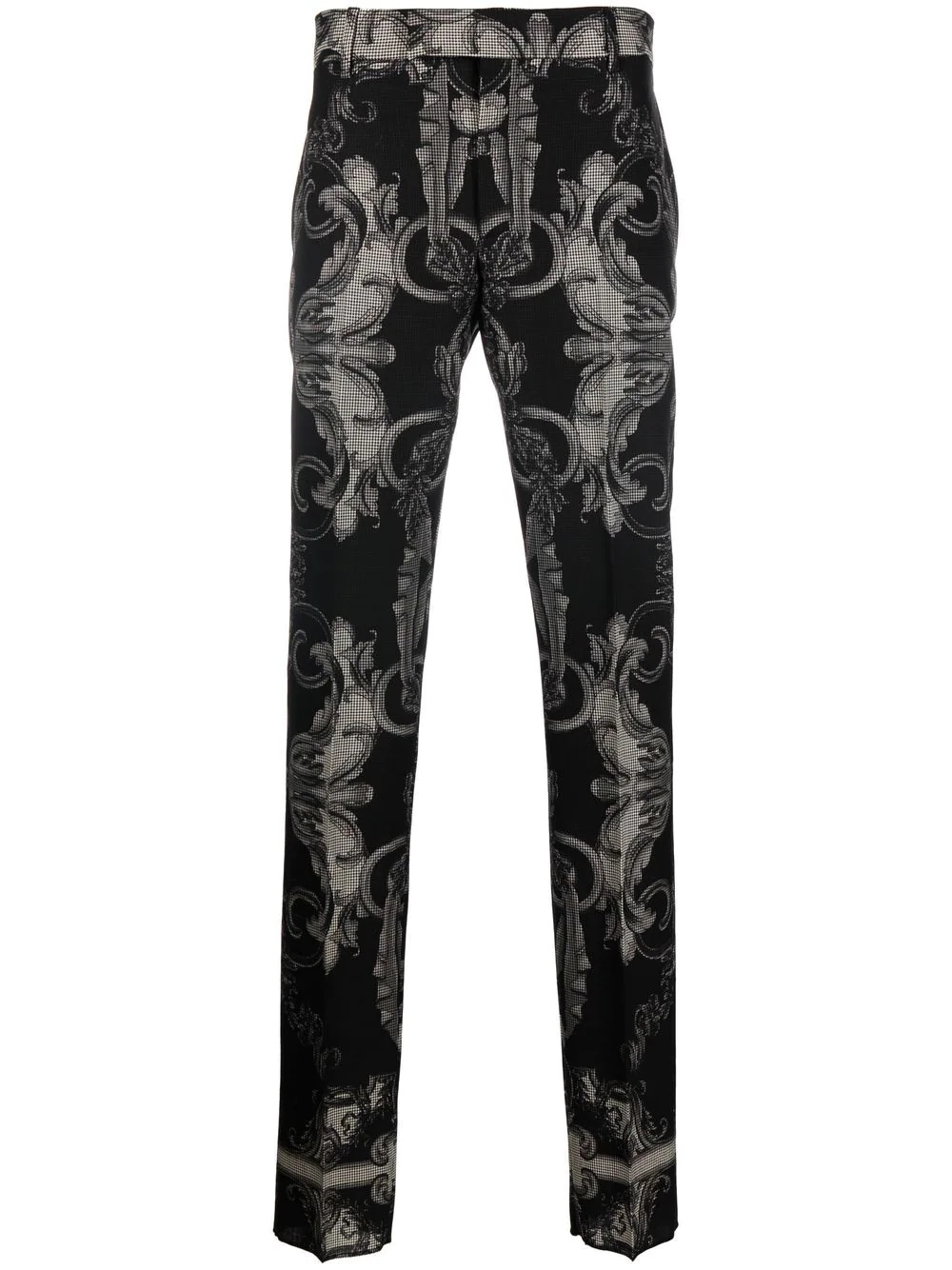 Silver Baroque wool trousers - 1