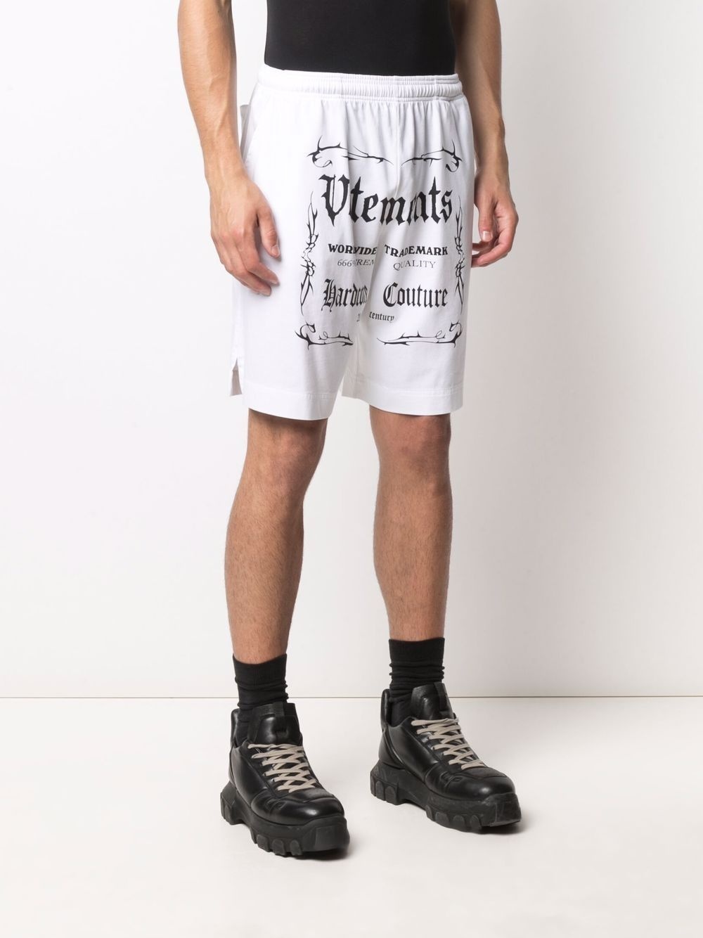 Hardcore Couture logo-print shorts - 4