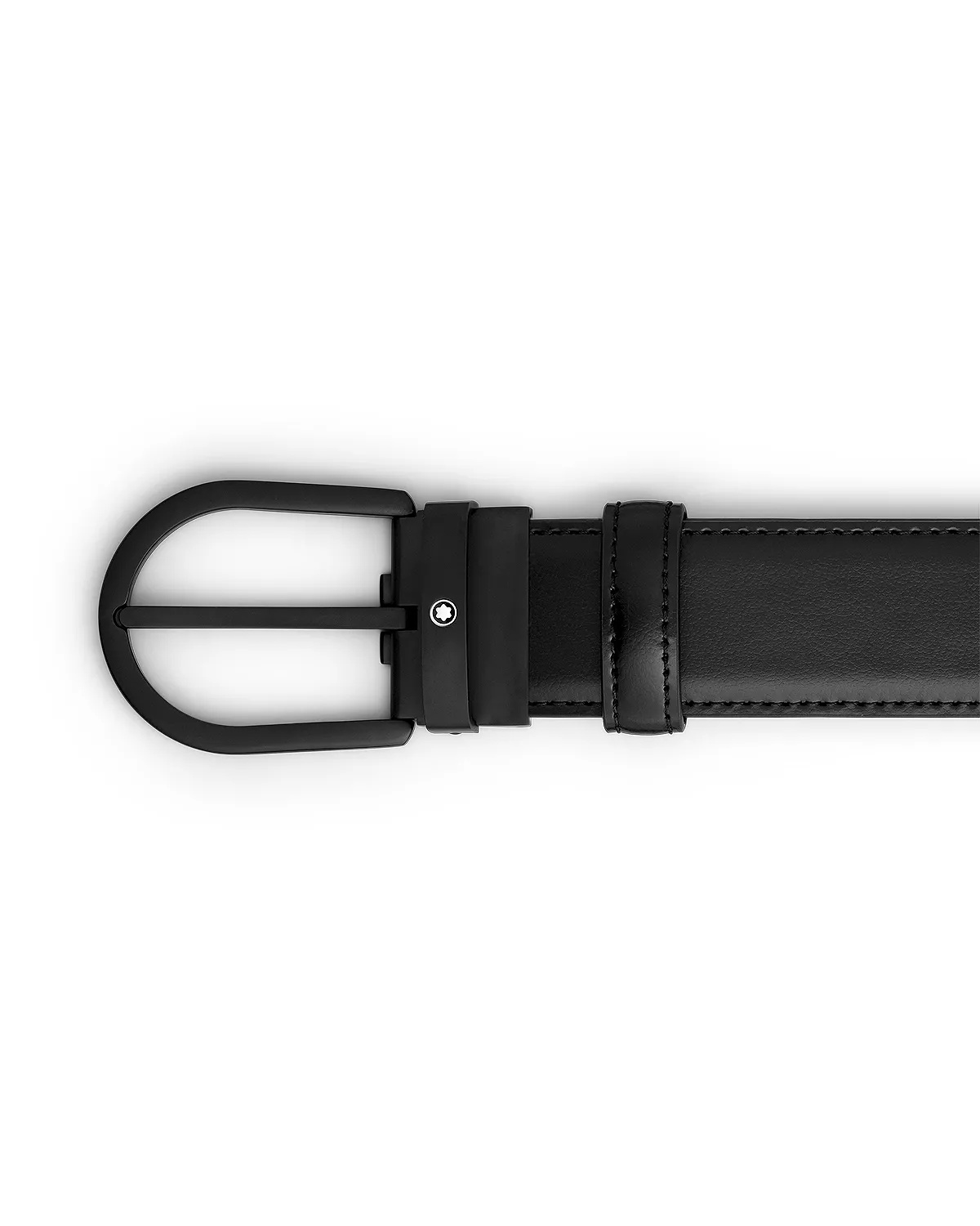 Men's Black Leather Belt - 3