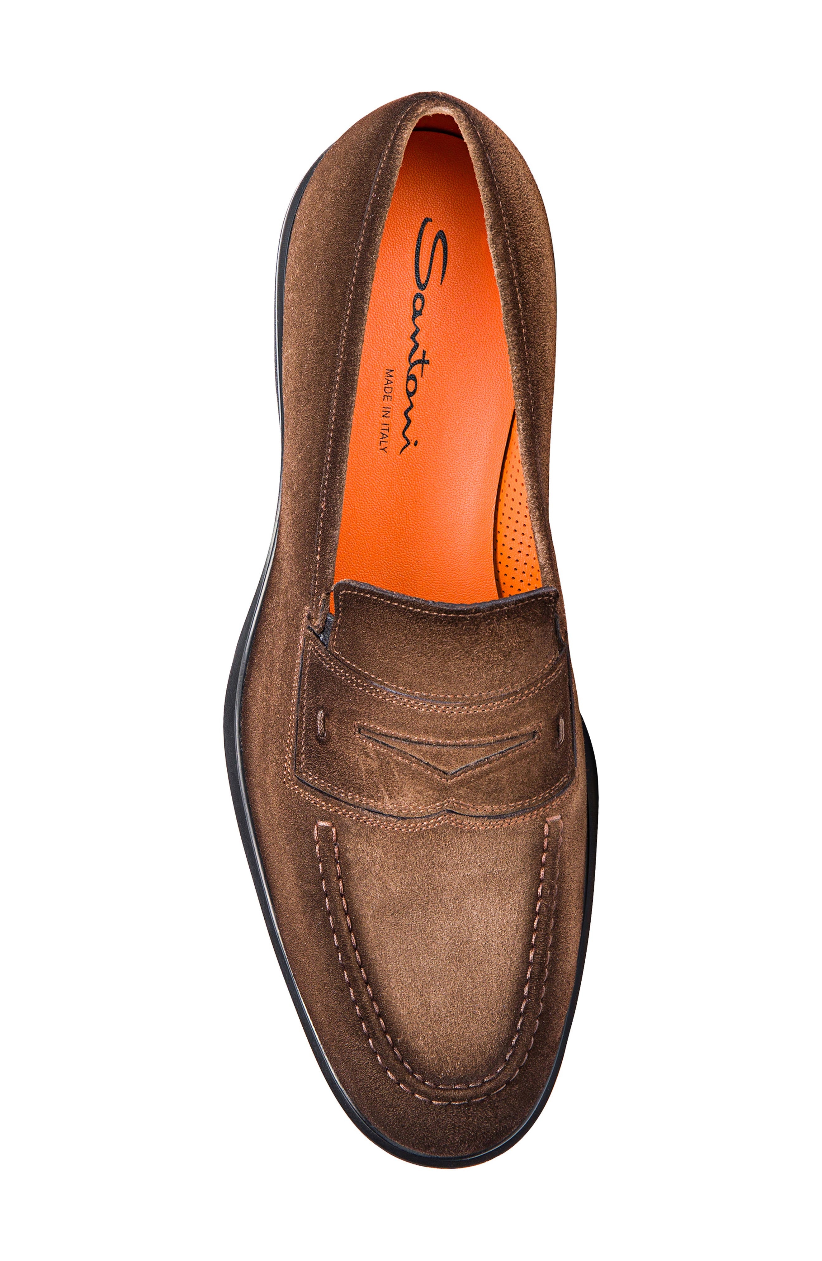 Santoni Easy Penny Loafer in Brown at Nordstrom - 5