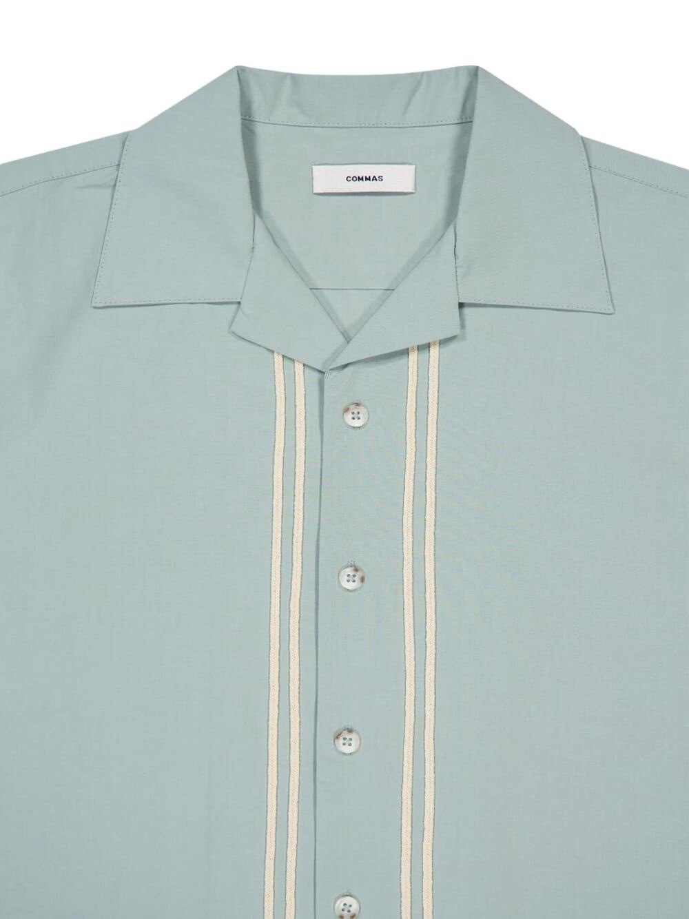 braided camp-collar shirt - 3