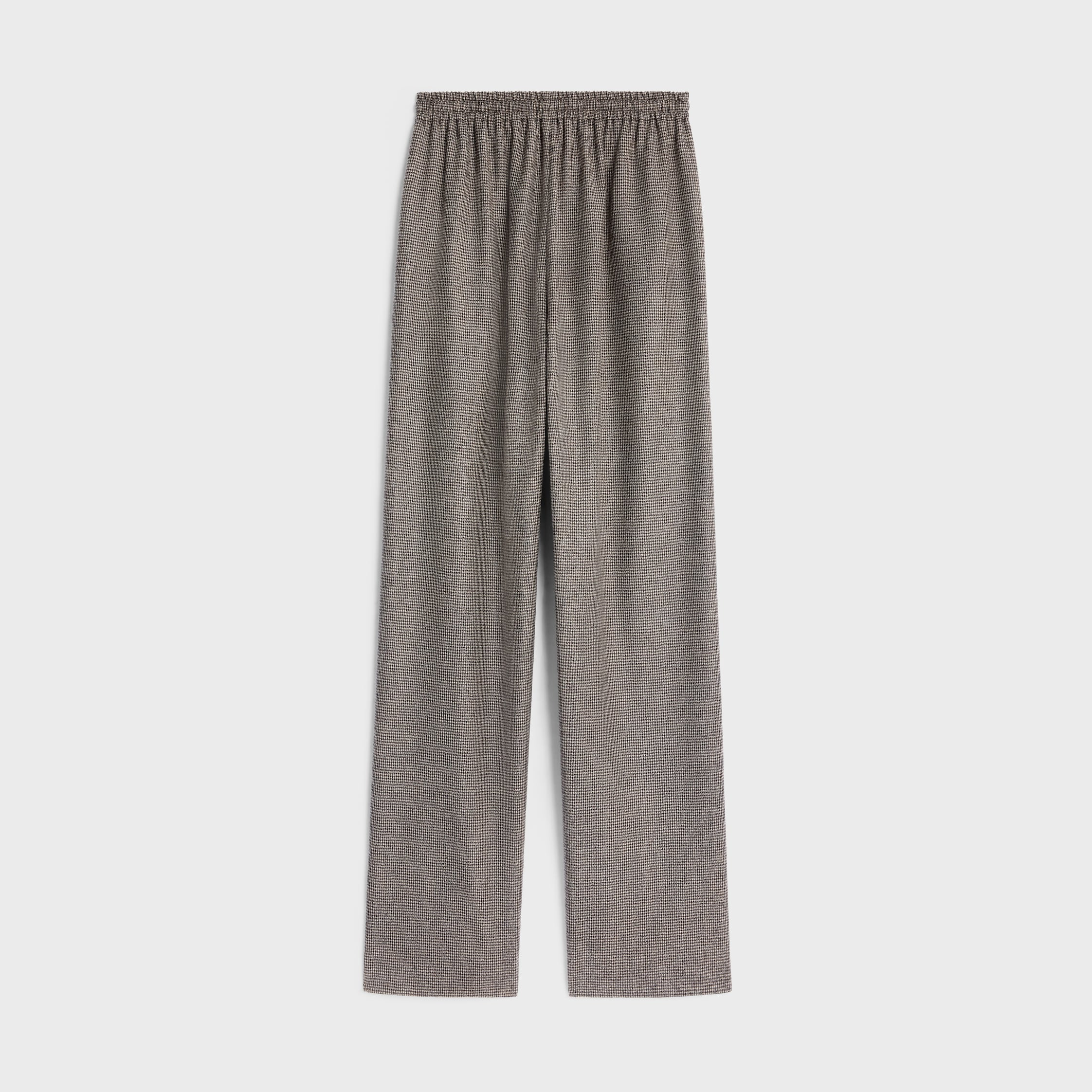 straight jogging pants in wool and cashmere - 2