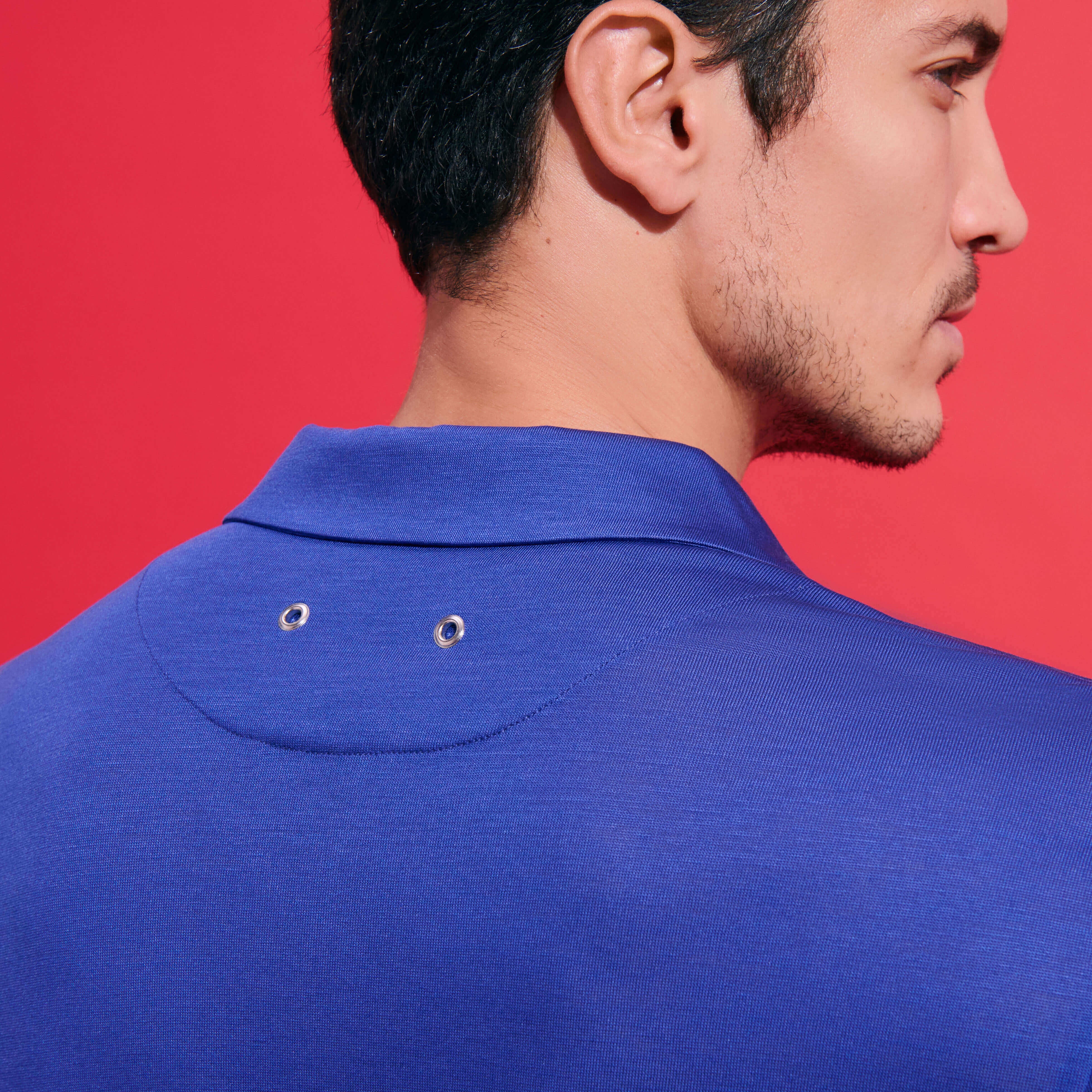 Men Tencel Polo Shirt Solid - 6