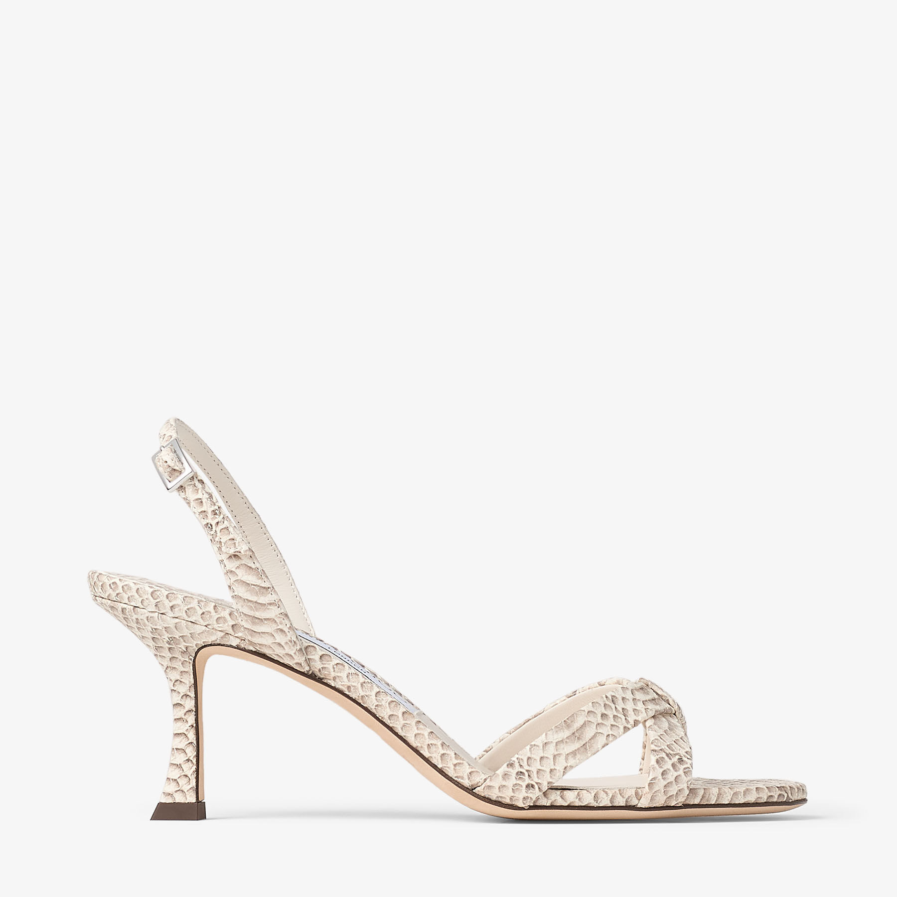 Elsy 70
Roccia Aspide Snake Printed Leather Slingback - 1