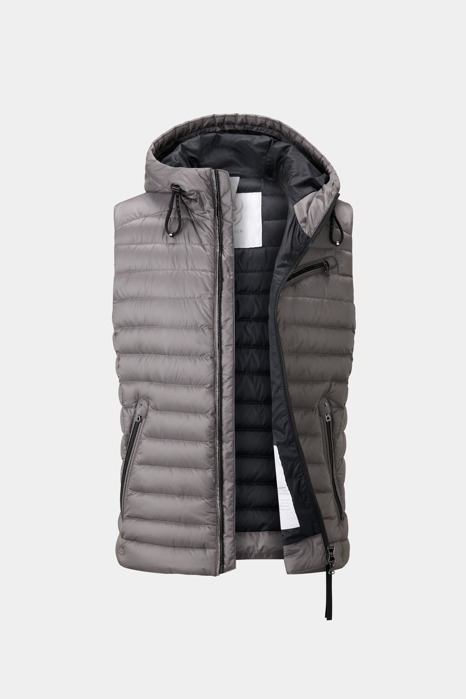 Lonne lightweight down vest in Gray - 7