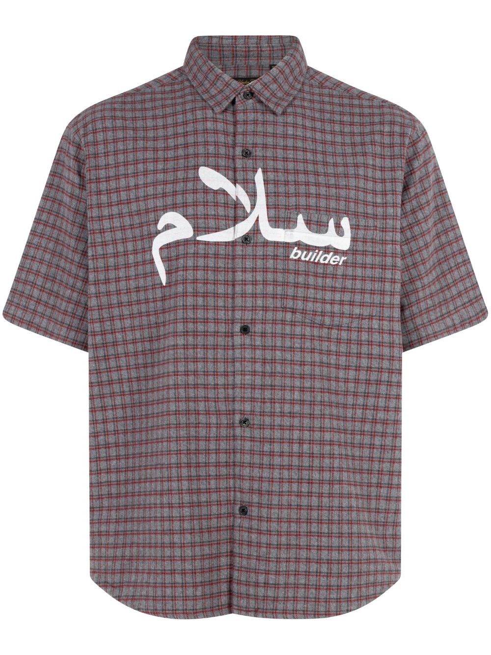 x UNDERCOVER short-sleeve flannel shirt - 1