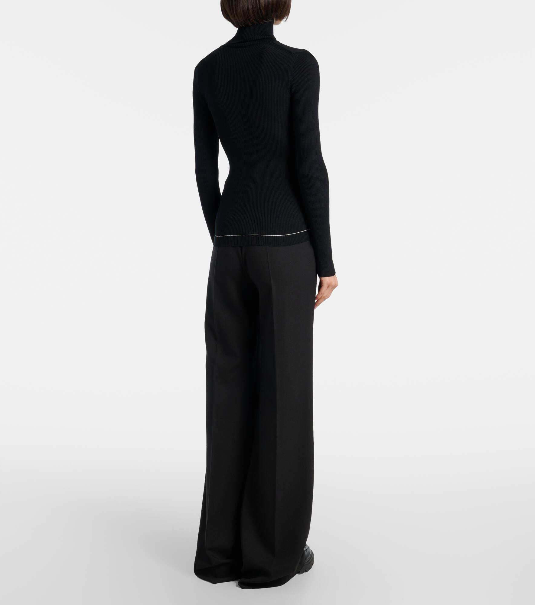 Virgin wool turtleneck sweater - 3