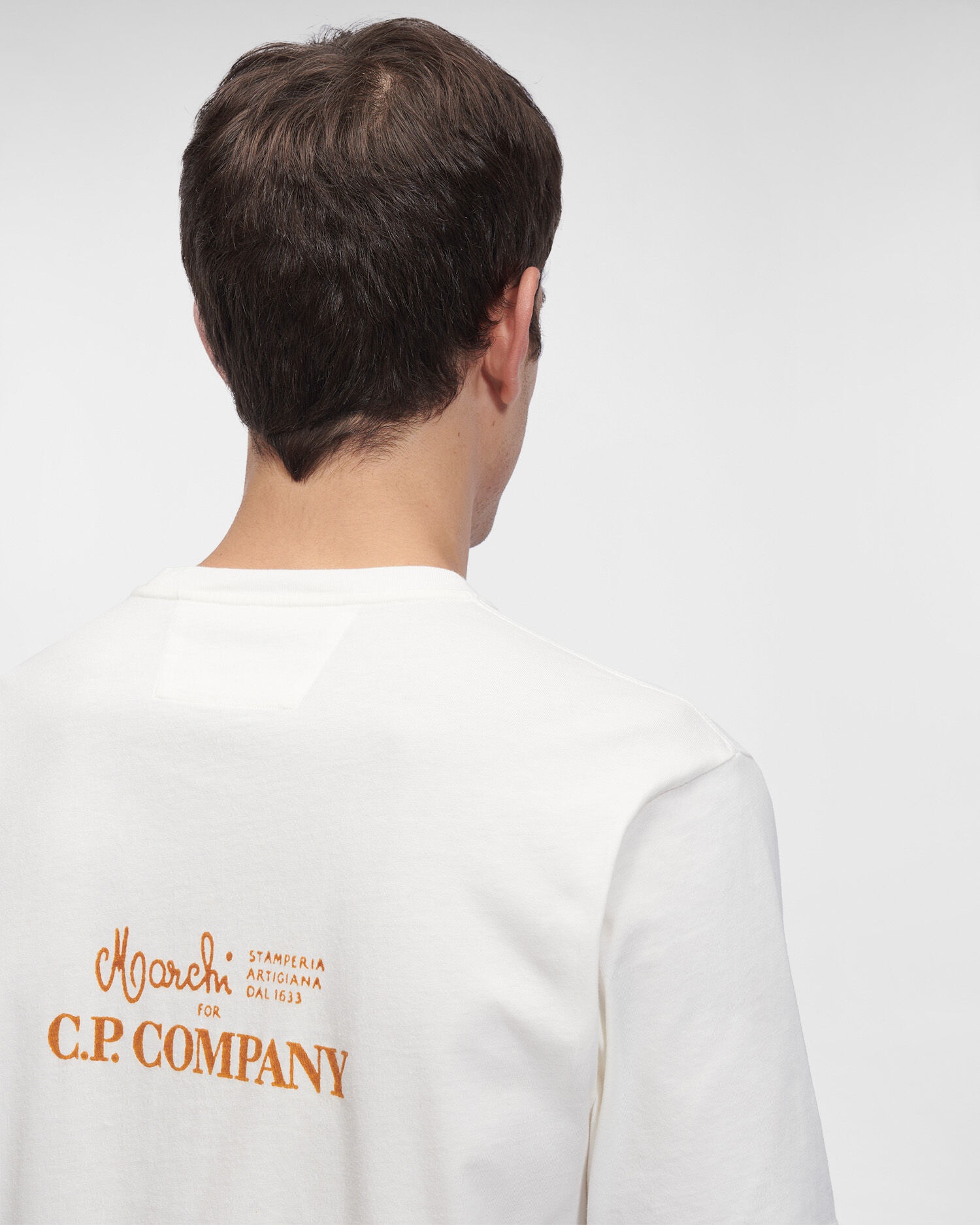 C.P. Company 24/1 Jersey Label Style Logo T-Shirt | REVERSIBLE