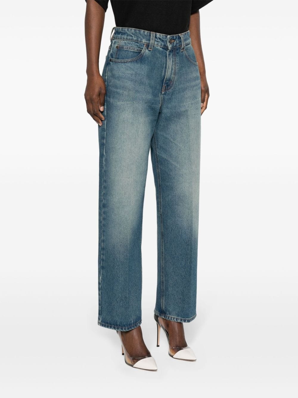 mid-rise straight-leg jeans - 3