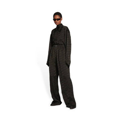 BALENCIAGA Women's Bb Monogram Pyjama Pants in Black outlook