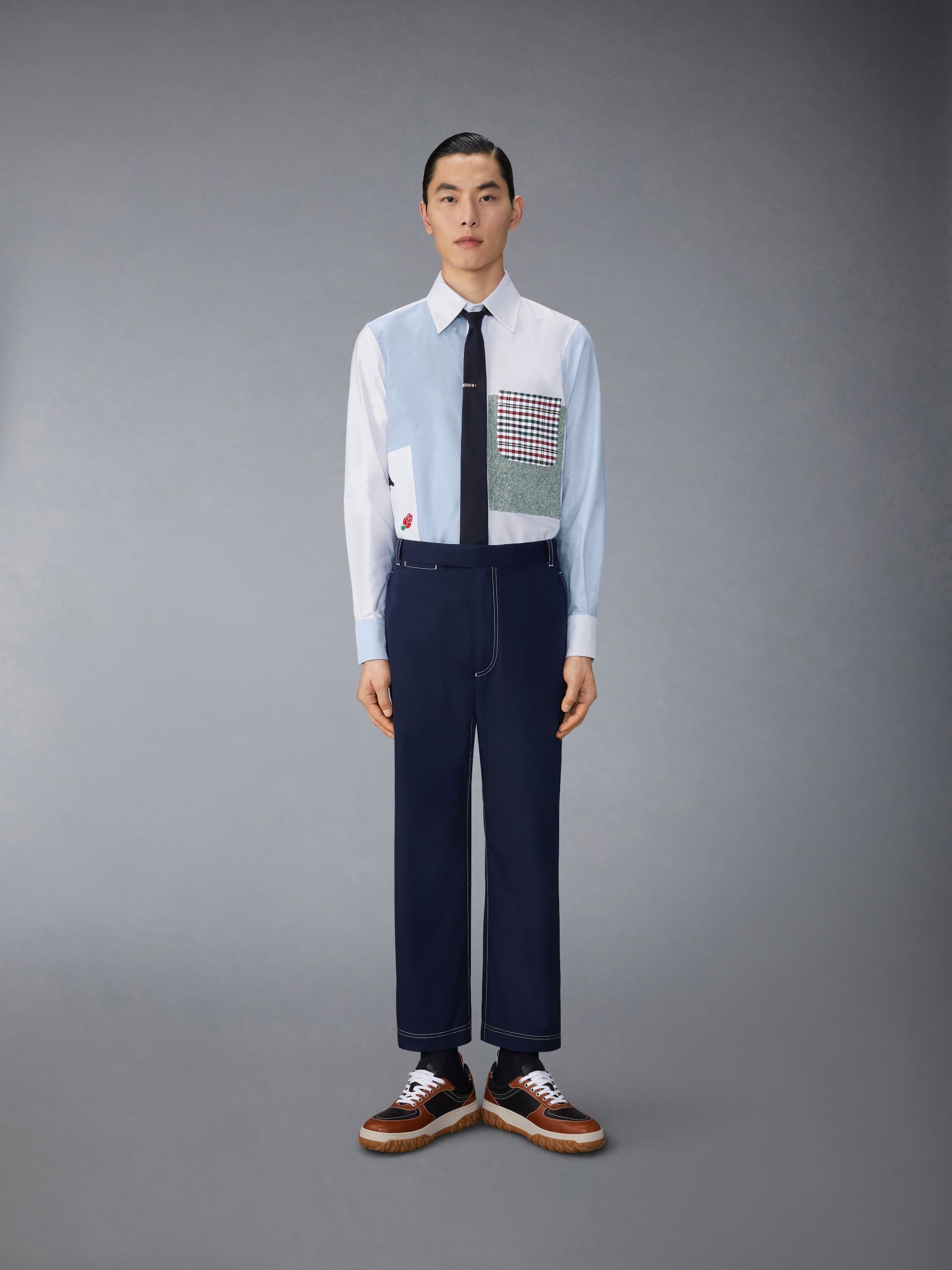 Oxford Rose and Raven Patch Shirt - 4