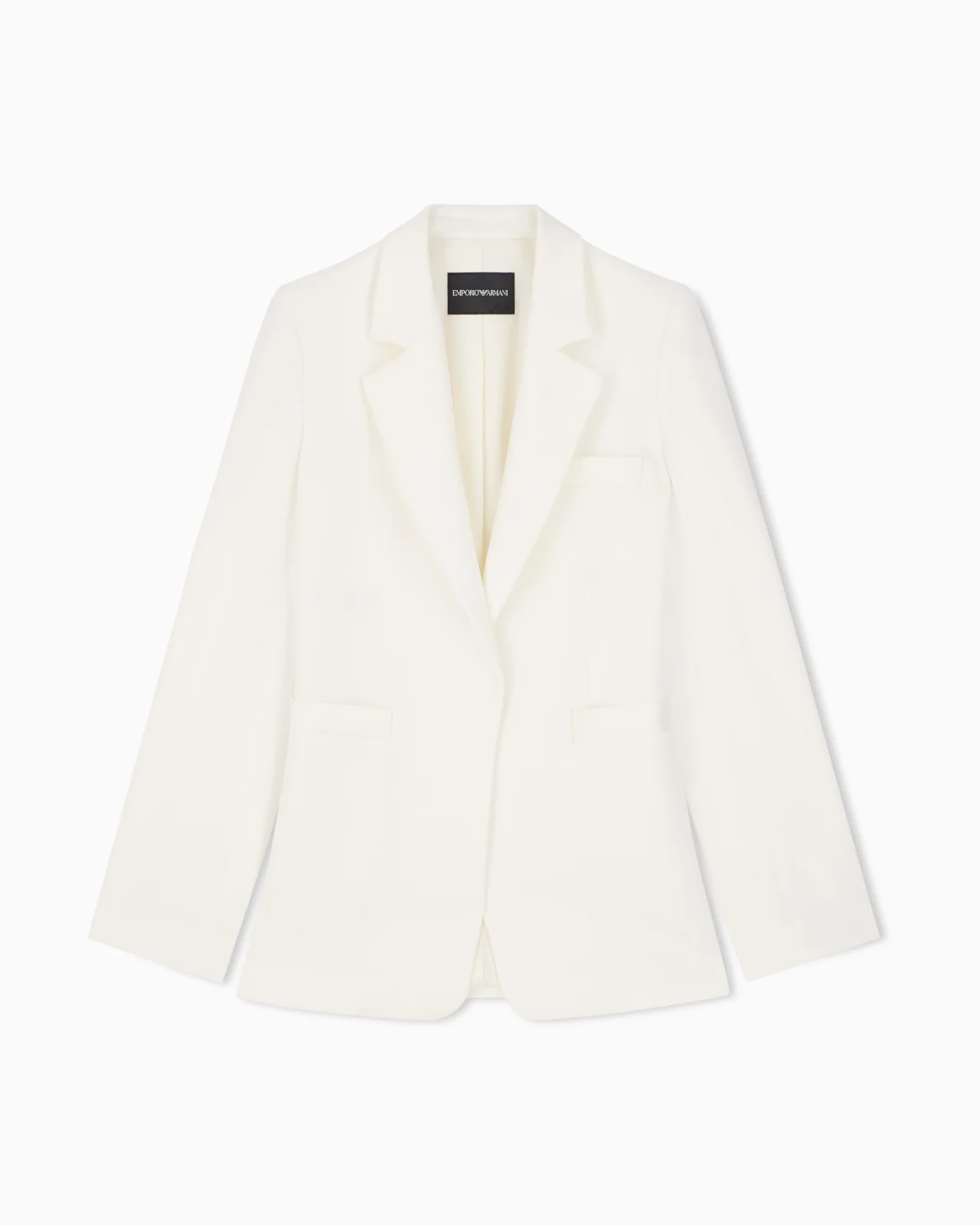 BLAZER IN ENVER SATIN WITH BUTTONED CUFFS - 1