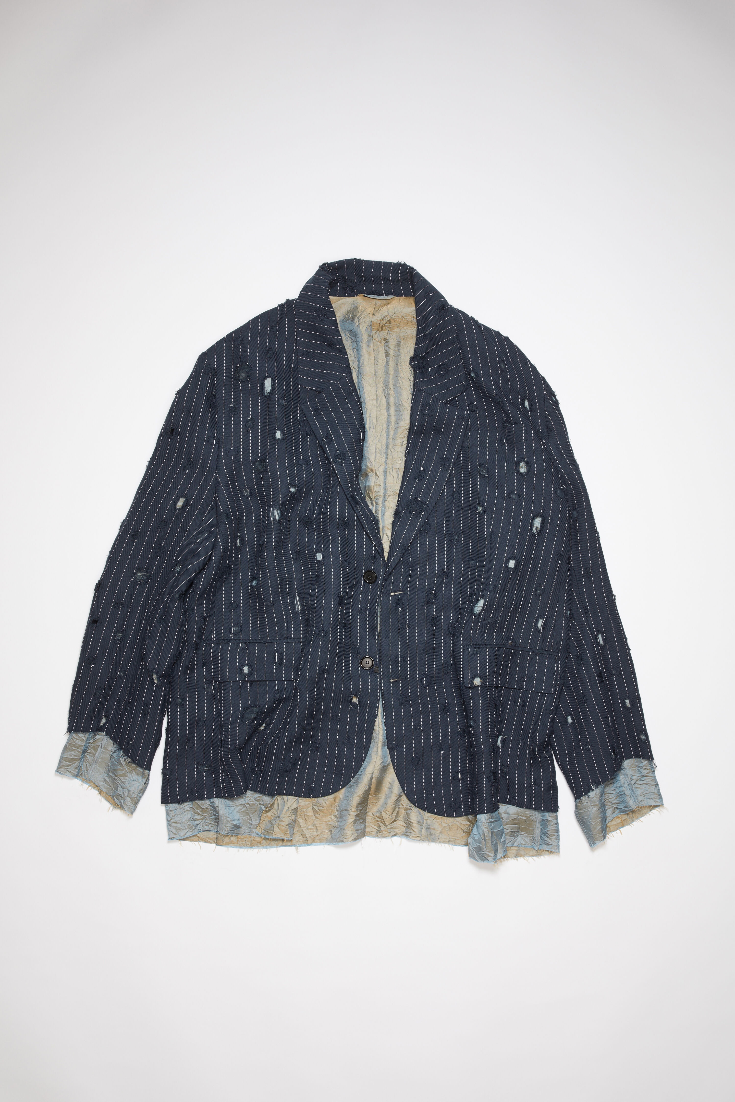 Oversized fit suit jacket - Navy - 6