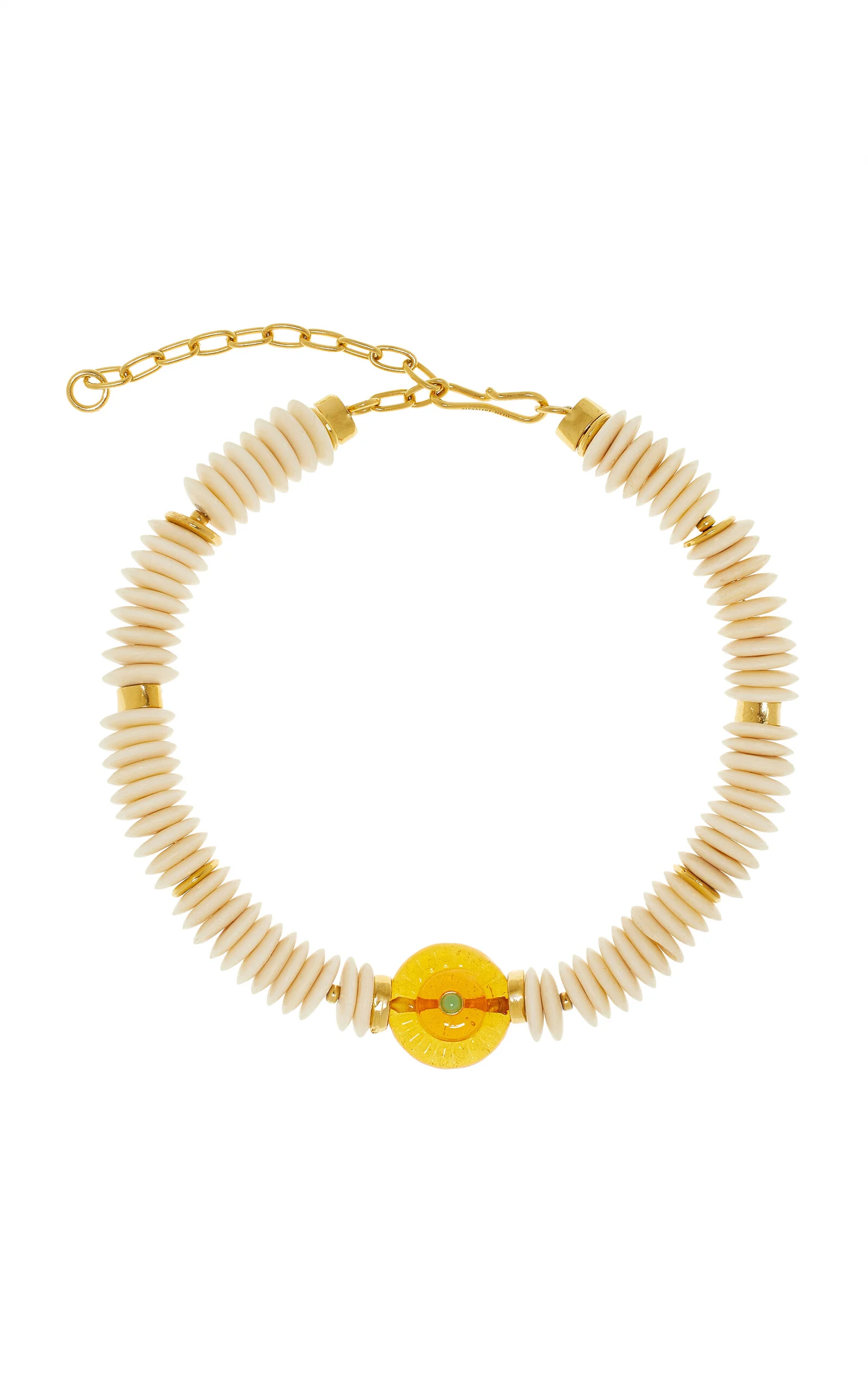 Marisol Gold-Plated Multi-Stone Necklace white - 1