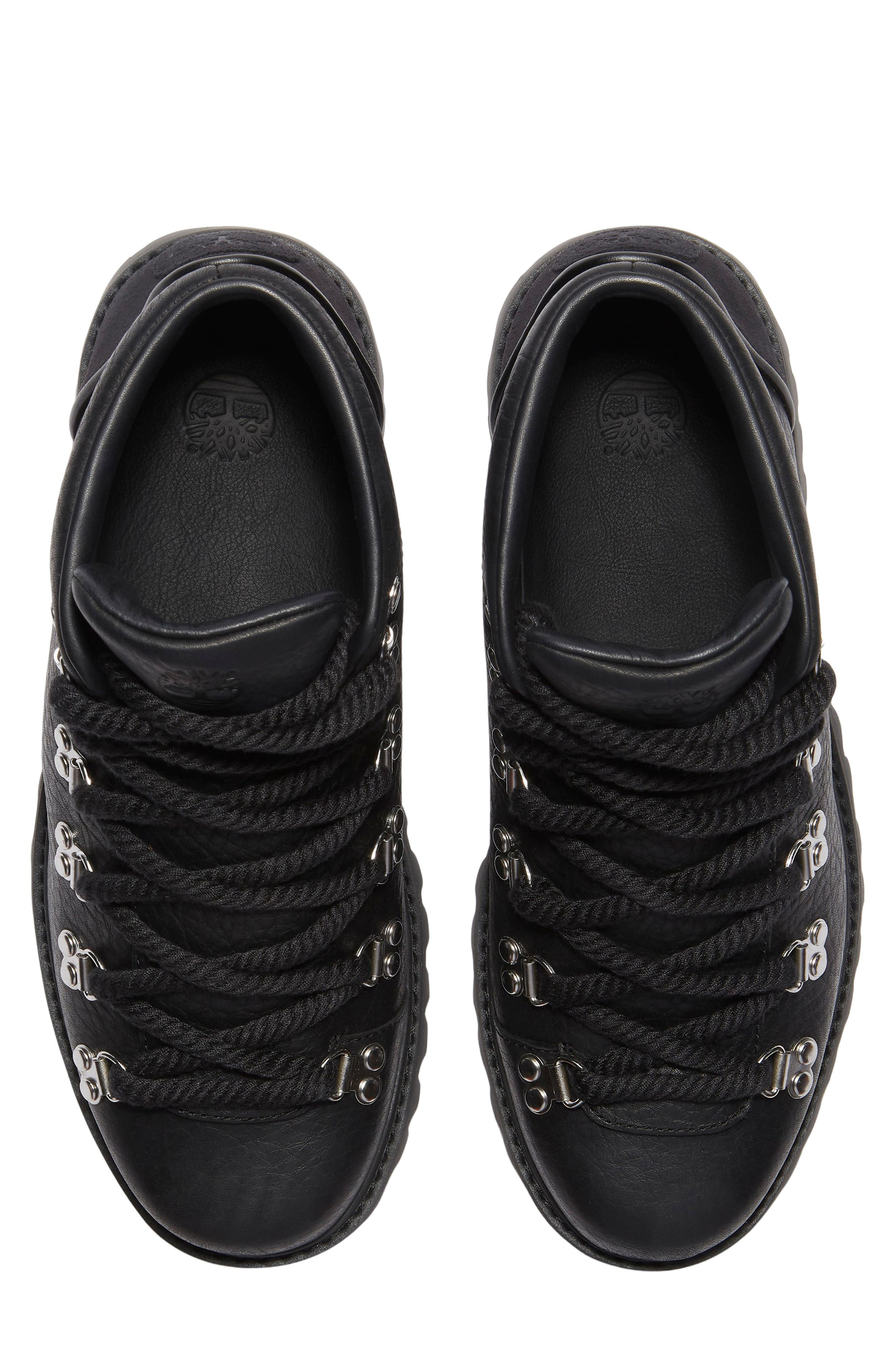 Timberland Authentic Hike Waterproof Mid Hiking Boot in Black Full Grain at Nordstrom - 3