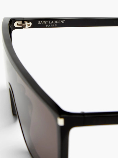 SAINT LAURENT Mask Ace shield acetate sunglasses outlook