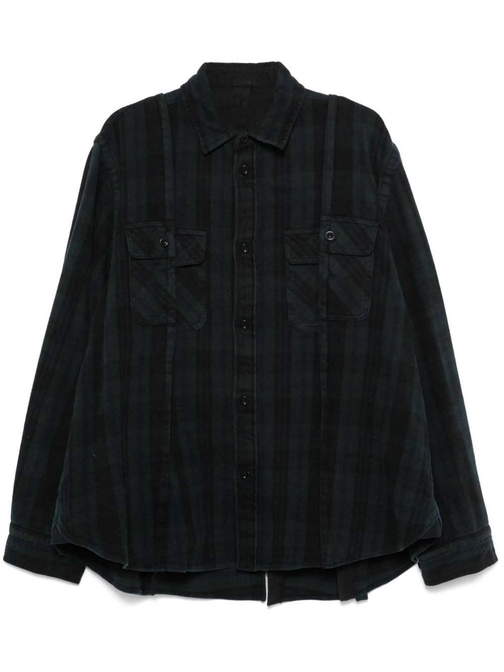 panelled shirt - 1