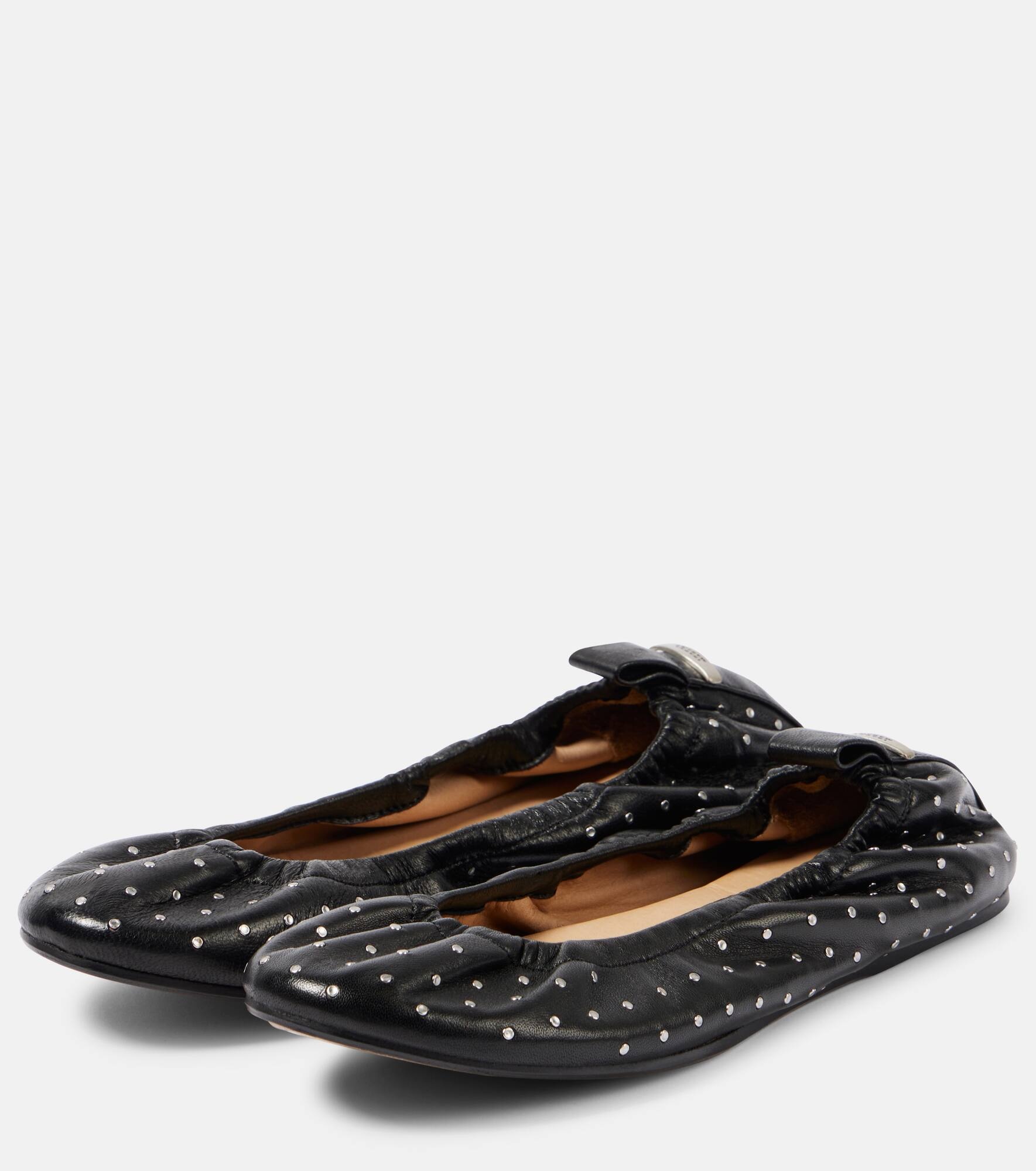 Belna embellished leather ballet flats - 4