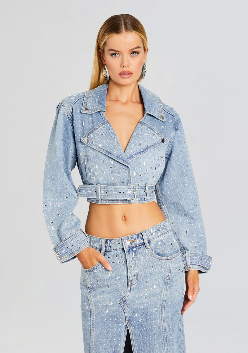 MARCIE EMBELLISHED DENIM JACKET 1