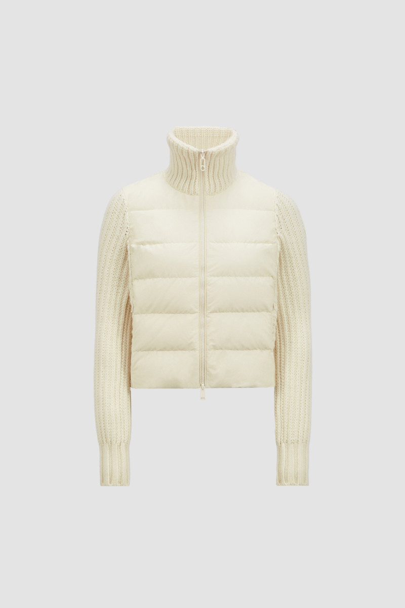 Padded Wool & Cashmere Zip-Up Cardigan - 1