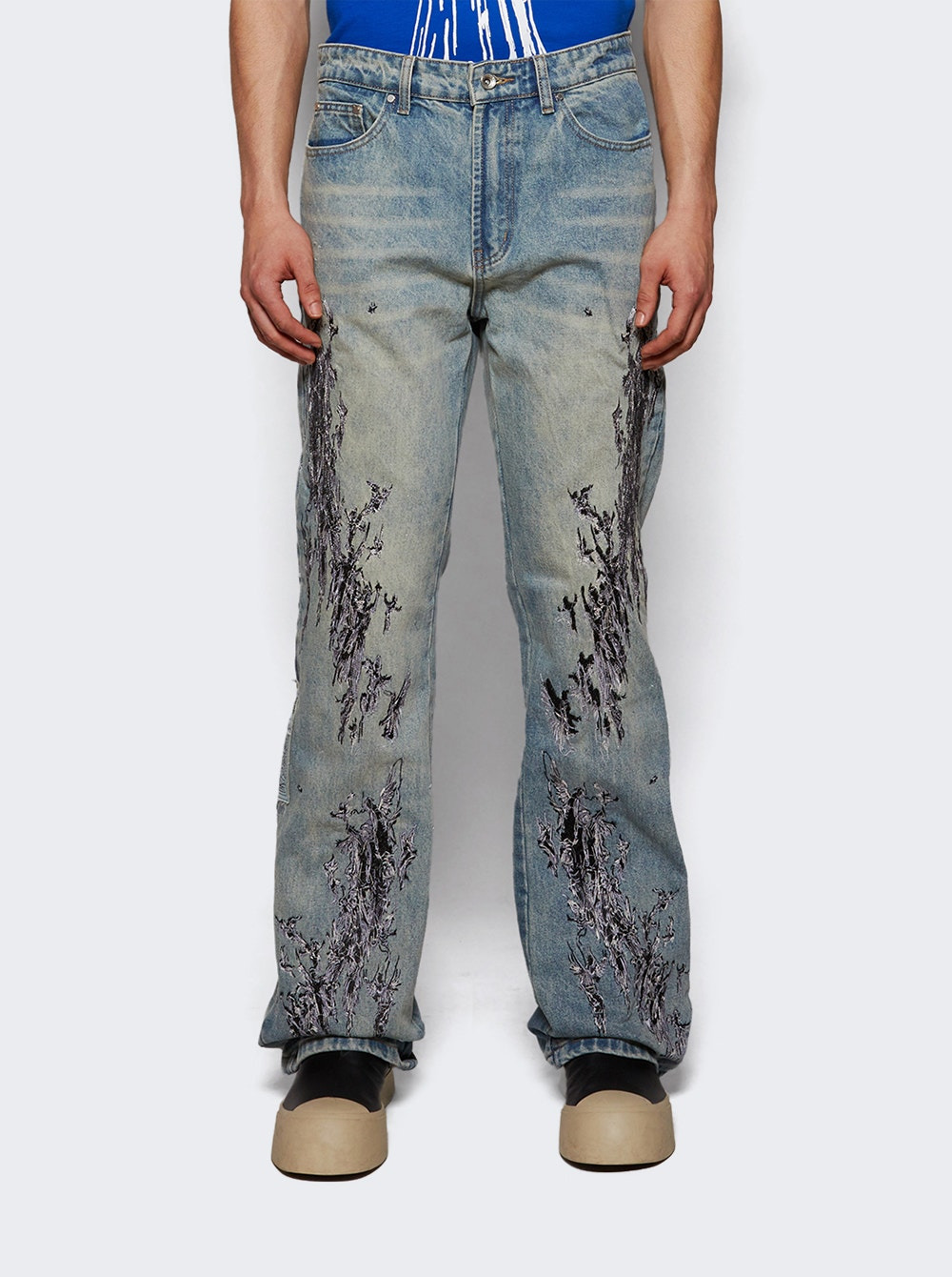 Scratched Denim Blue - 2