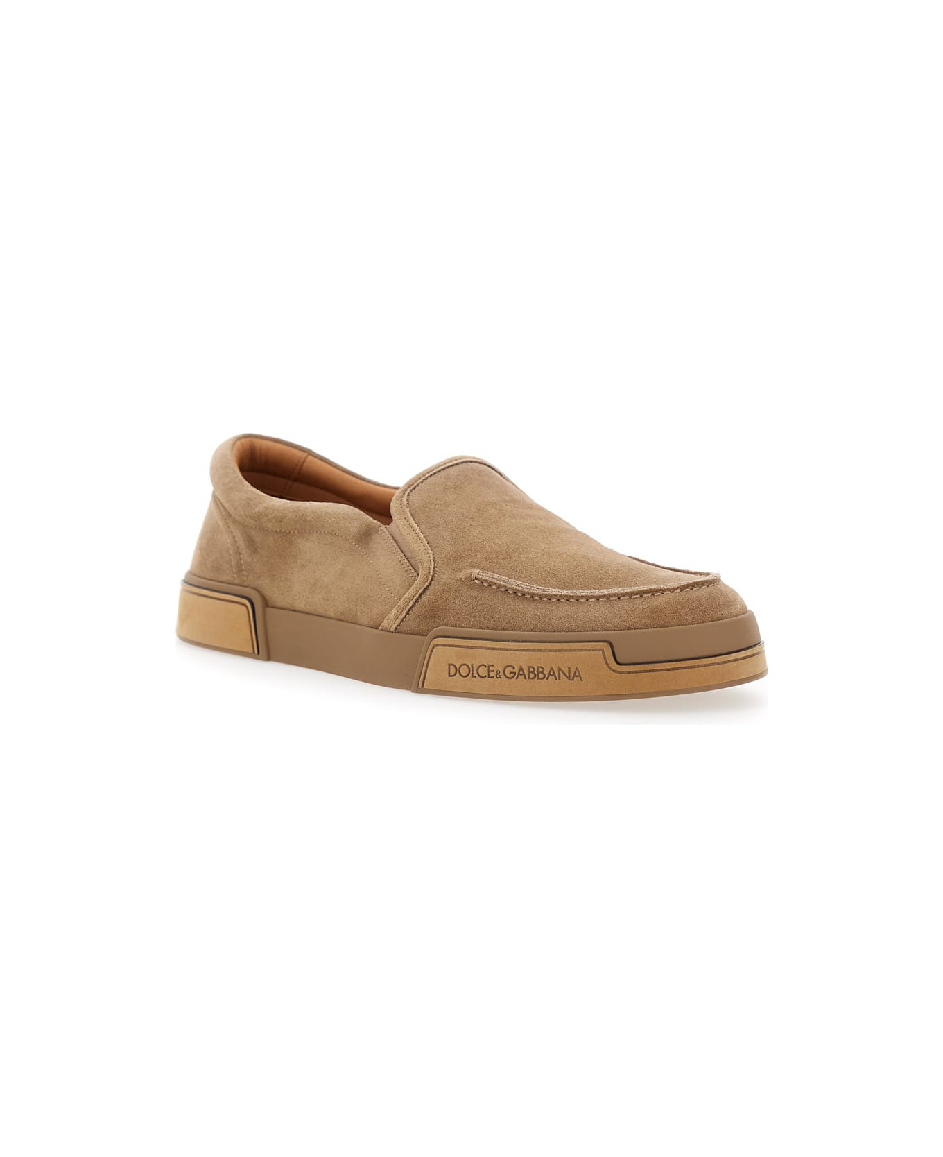 'portofino' Brown Sneakers With Logo Lettering On The Sole In Suede Woman - 2