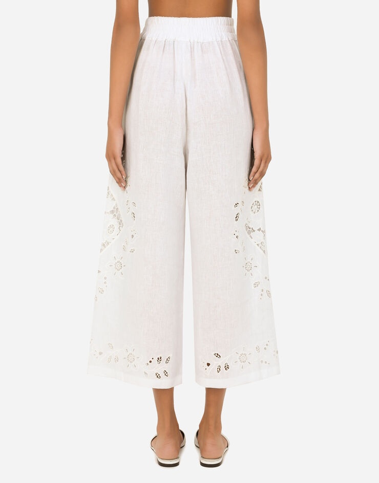 Linen pants with embroidery - 3