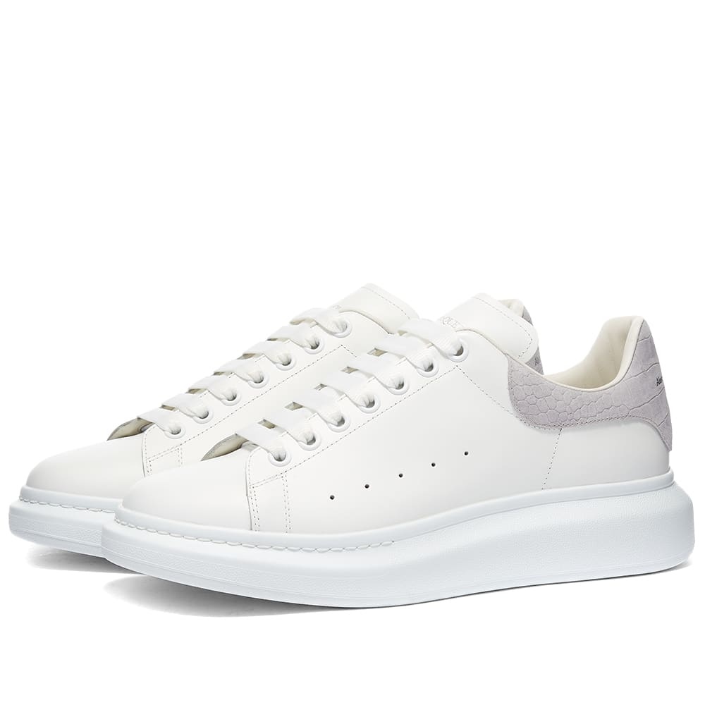 Alexander McQueen Croc Heel Tab Wedge Sole Sneaker - 1