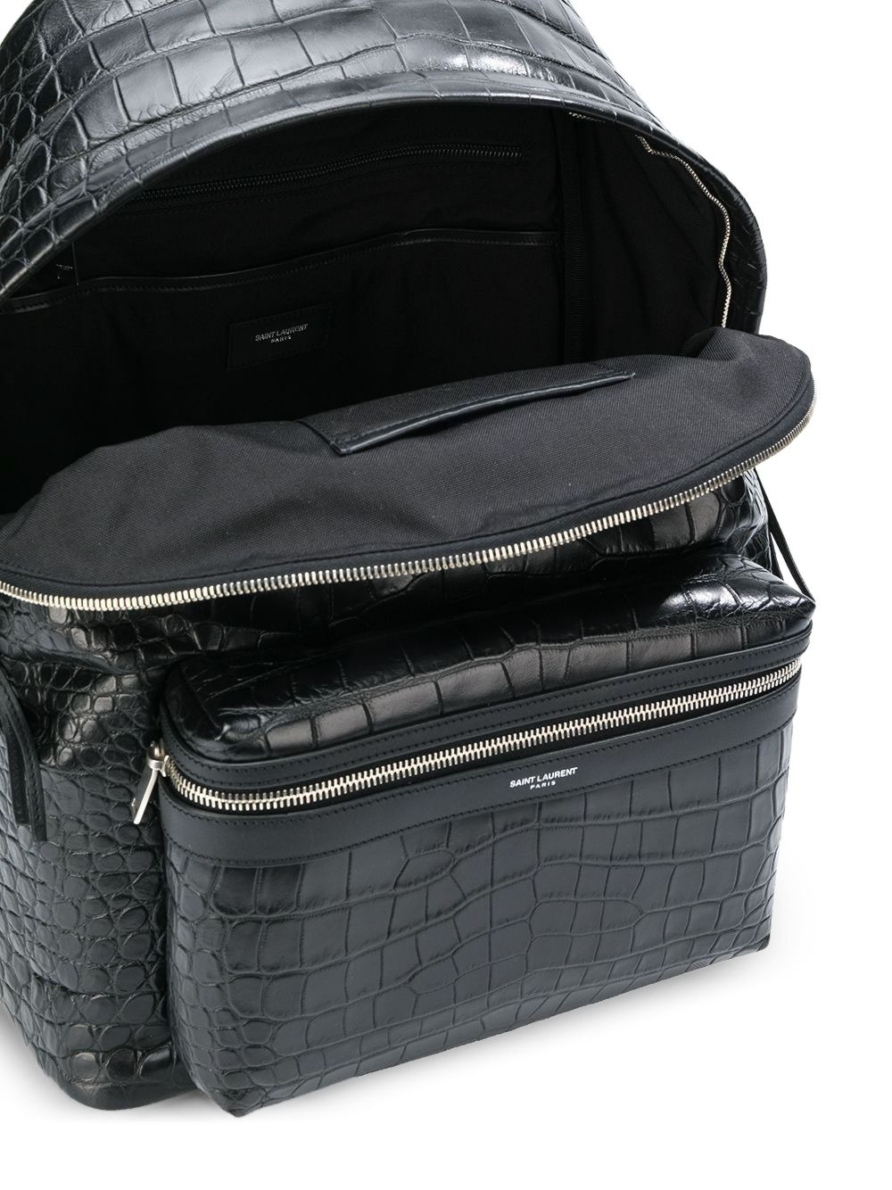 City crocodile-effect backpack - 4