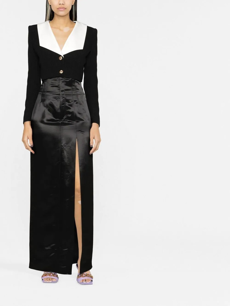 Alessandra Rich ruffle-collar jacket outlook