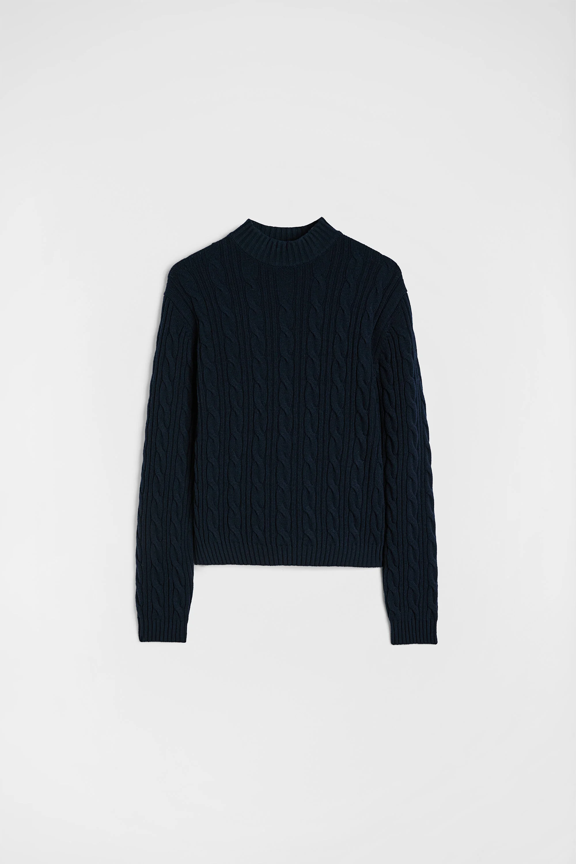 Wool Mock-Neck Sweater - 1