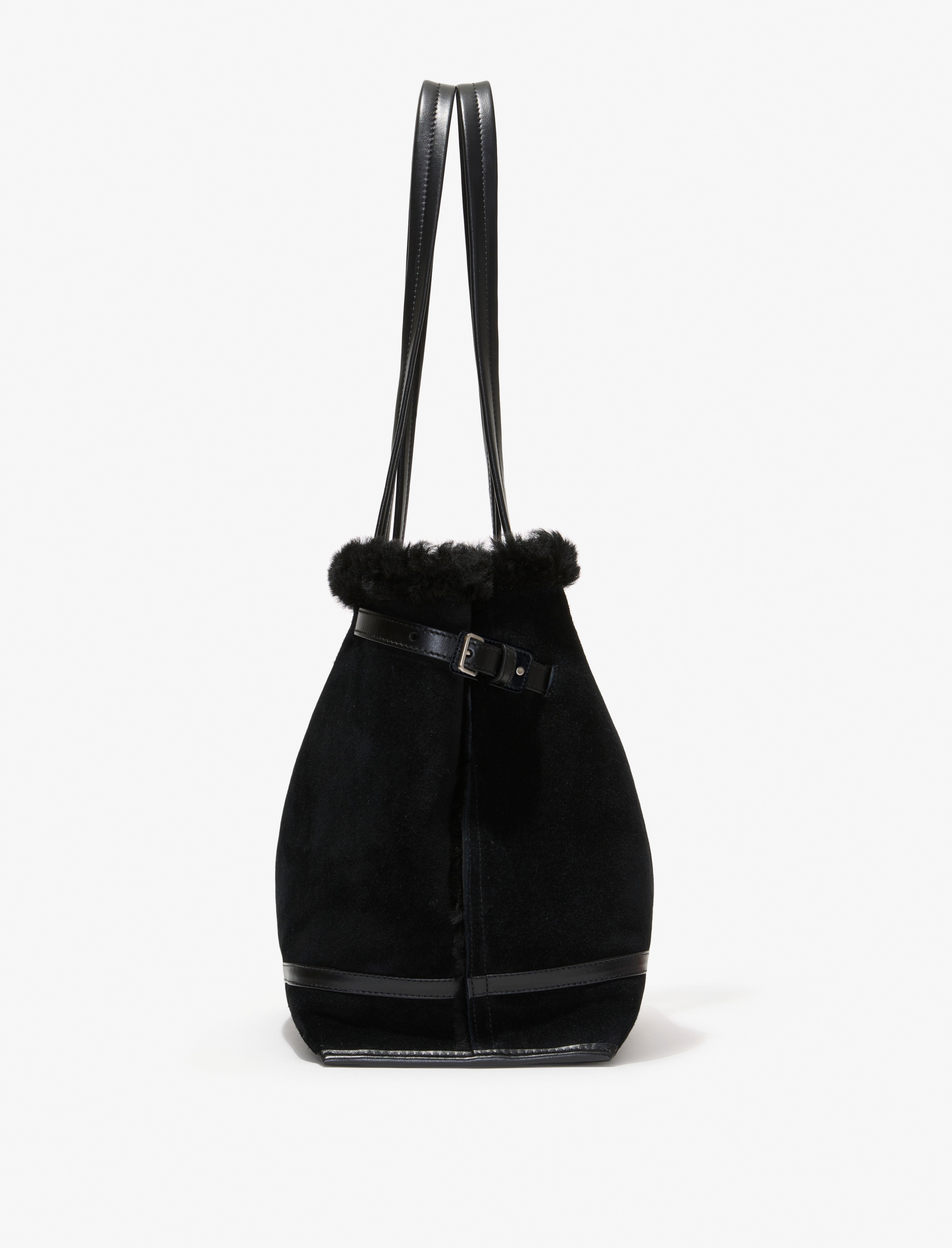 Days Tote in Suede Shearling - 5