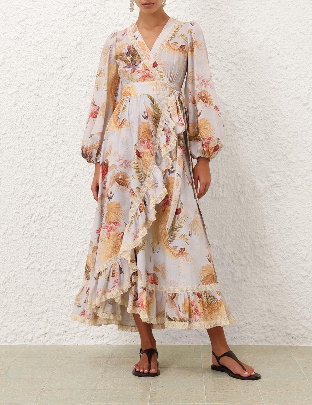 ASCENSION FRILL MIDI DRESS - 2