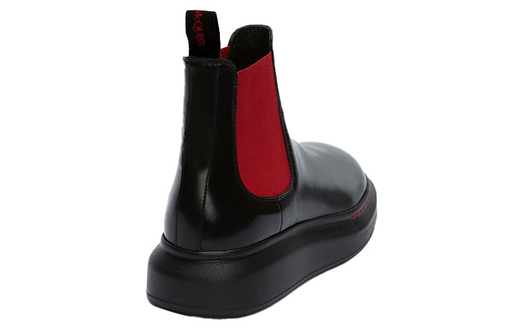 Alexander McQueen Hybrid Chelsea Boot 'Black Red' 586198WHX521066 - 3