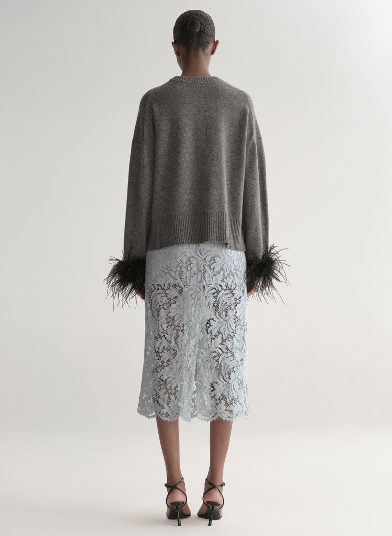 Wilda Feather Trimmed Sweater 6