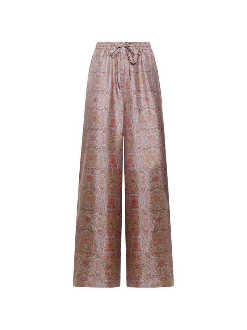 Aloe elasticated wide-leg palazzo trousers 1