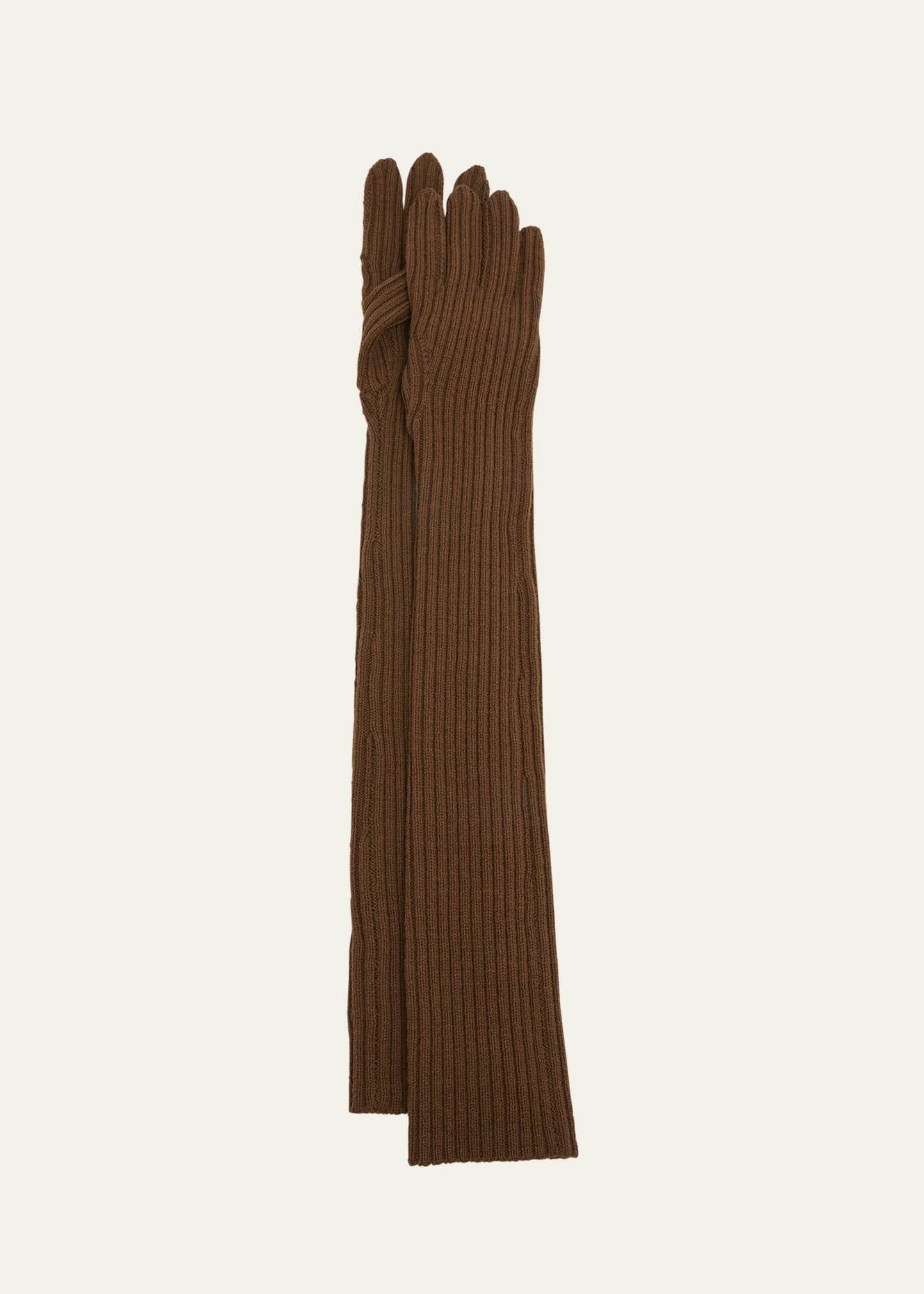 Men's Musk Long Knitted Wool Gloves - 1