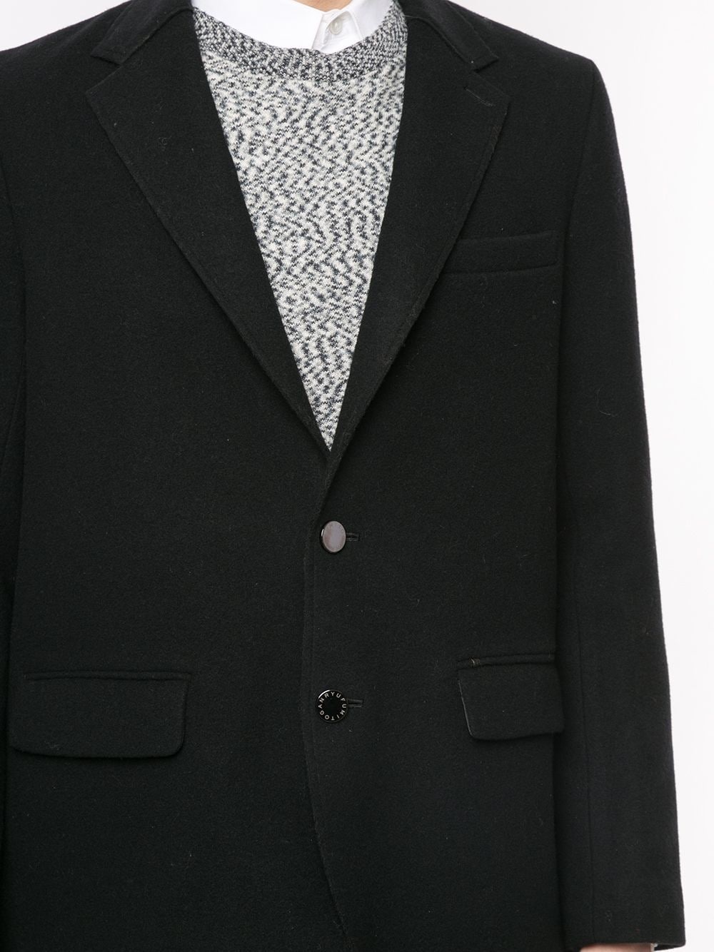 fitted single-breasted blazer - 5