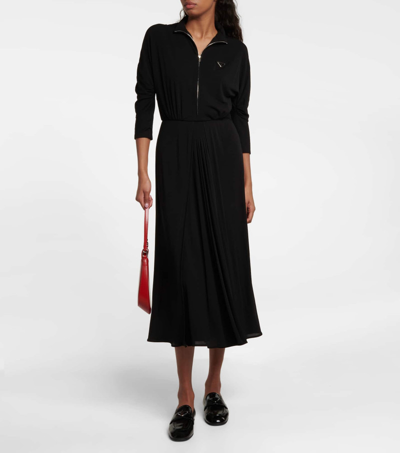 Prada Mockneck midi dress outlook