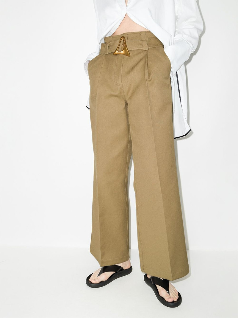 AERON Flyn belted straight-leg trousers outlook