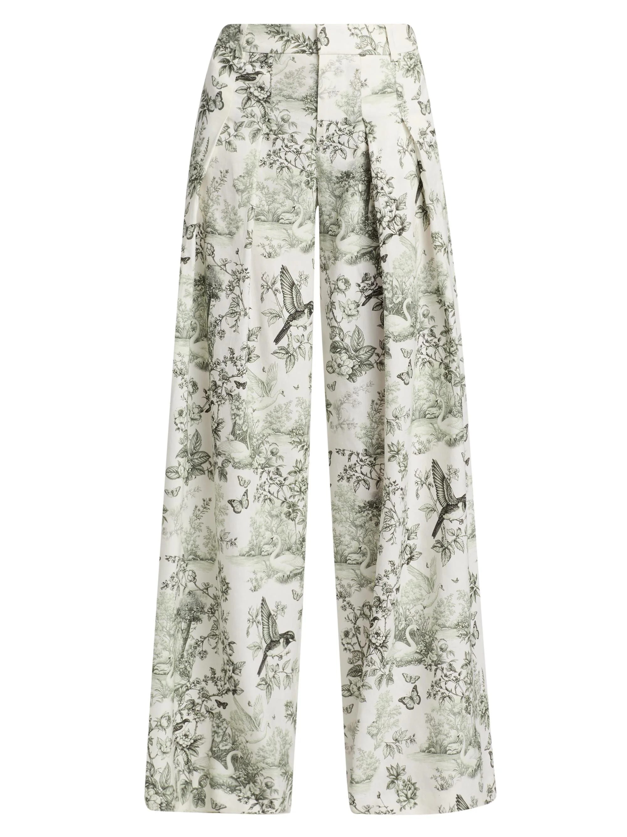 Women's Blaire Printed Linen-Blend Wide-Leg Pants - Daybreak - 1