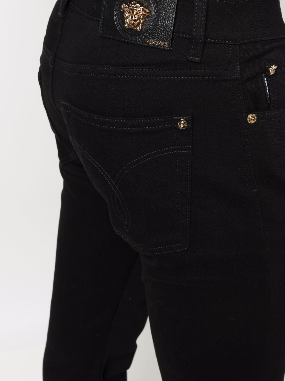 Medusa-plaque bootcut jeans - 5