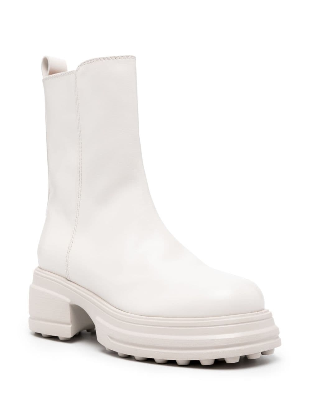 zip-up leather boots - 2