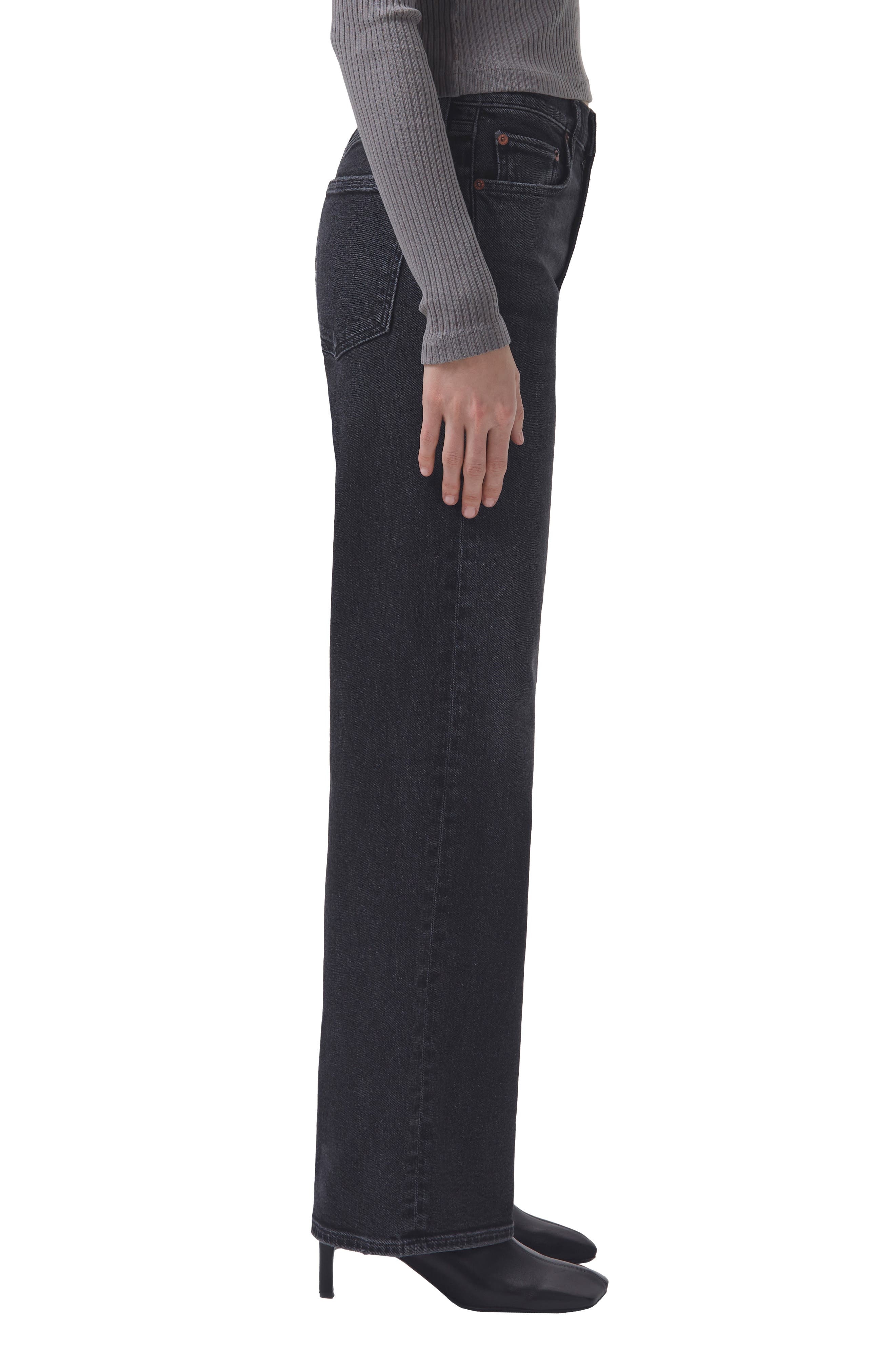 AGOLDE Harper Wide Leg Jeans in Hush at Nordstrom - 3
