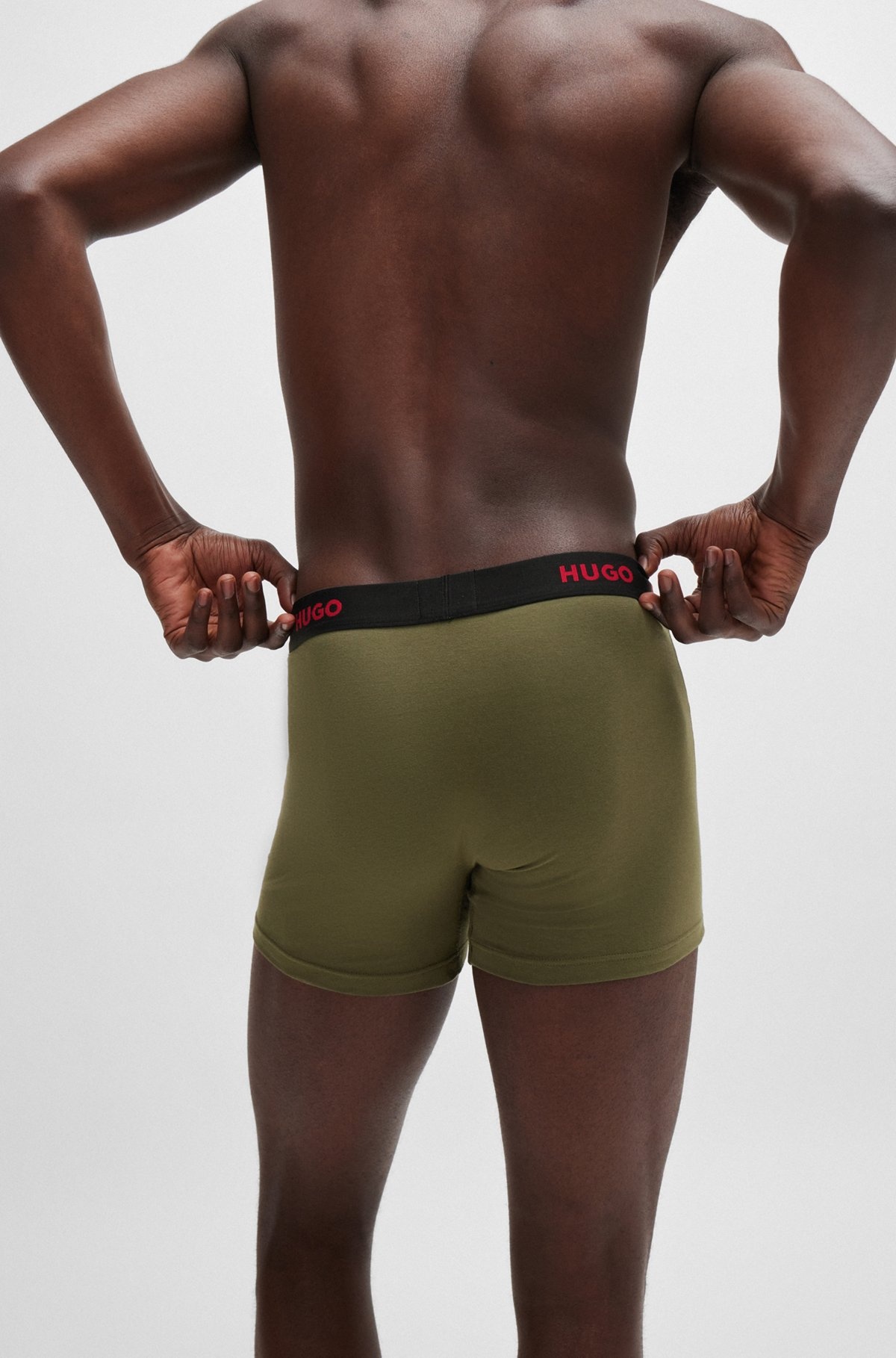 THREE-PACK OF STRETCH-COTTON BOXER BRIEFS WITH LOGO - 5