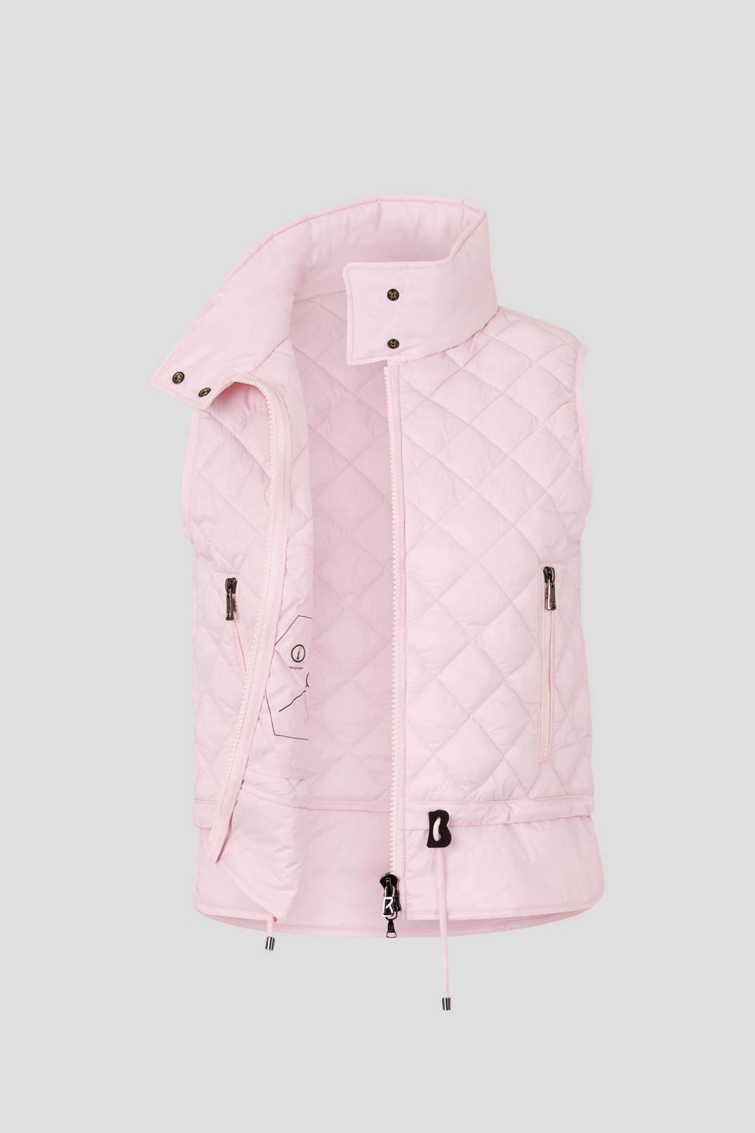 ELINA QUILTED VEST IN PINK - 6
