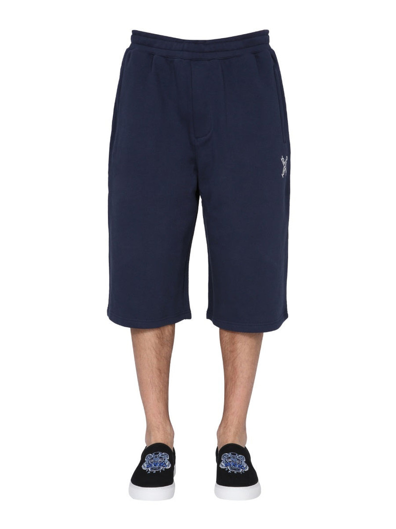 Kenzo Men Cotton Sweatshirt Shorts - 1