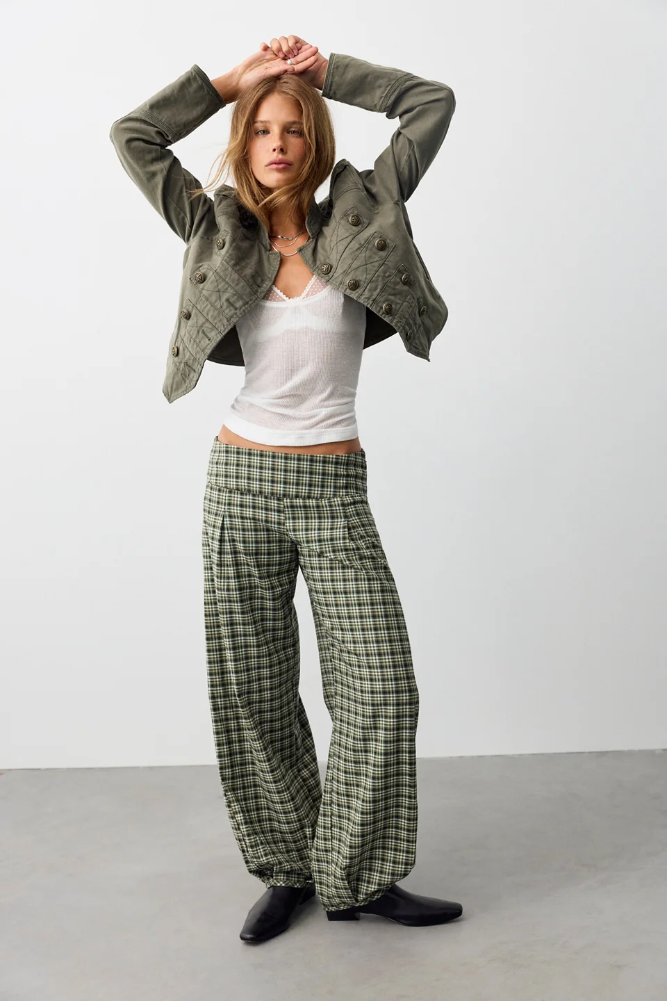 Lizzy Low-Rise Balloon Pants - 1