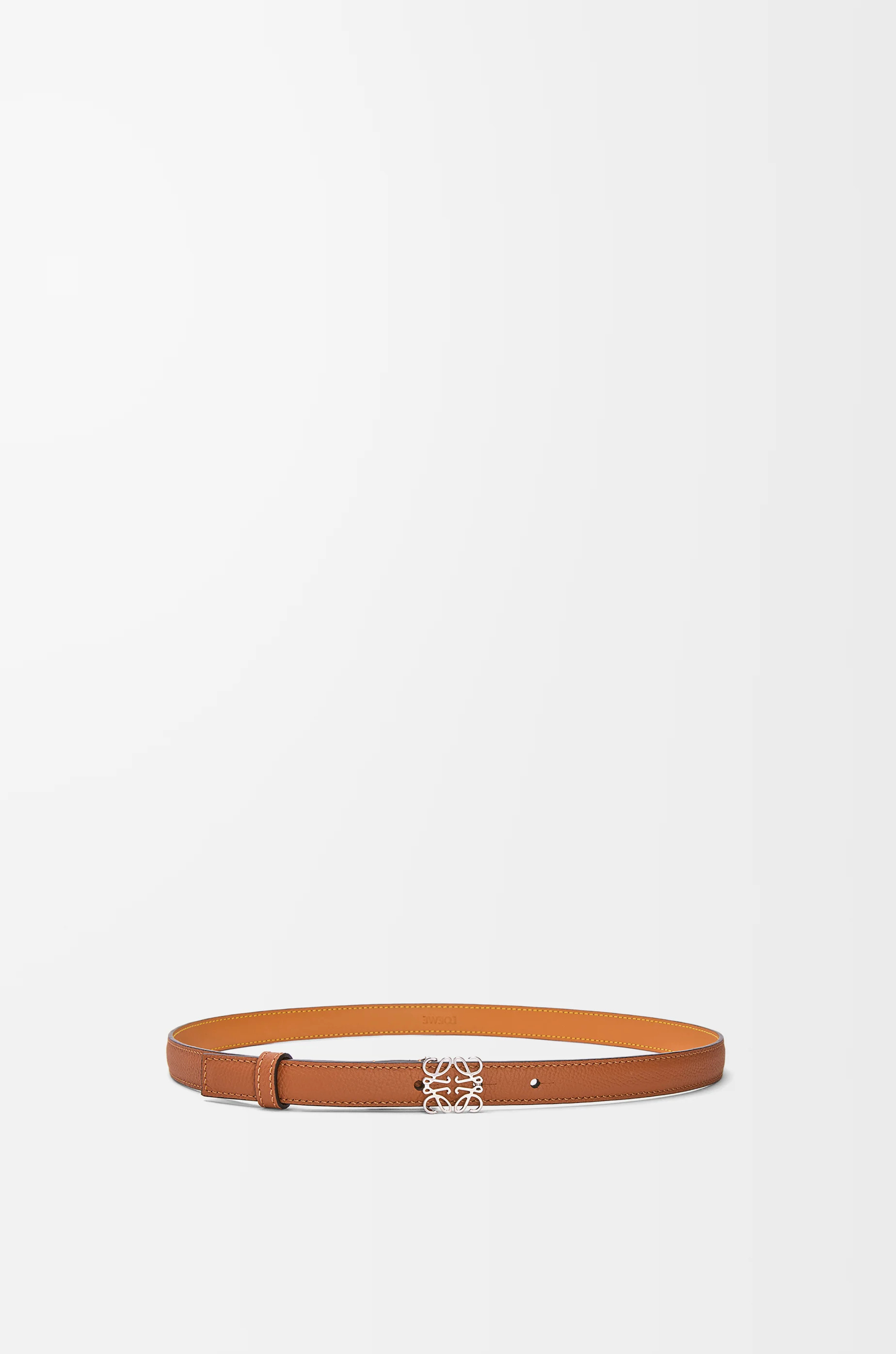 Anagram belt in pebble grain calfskin - 1