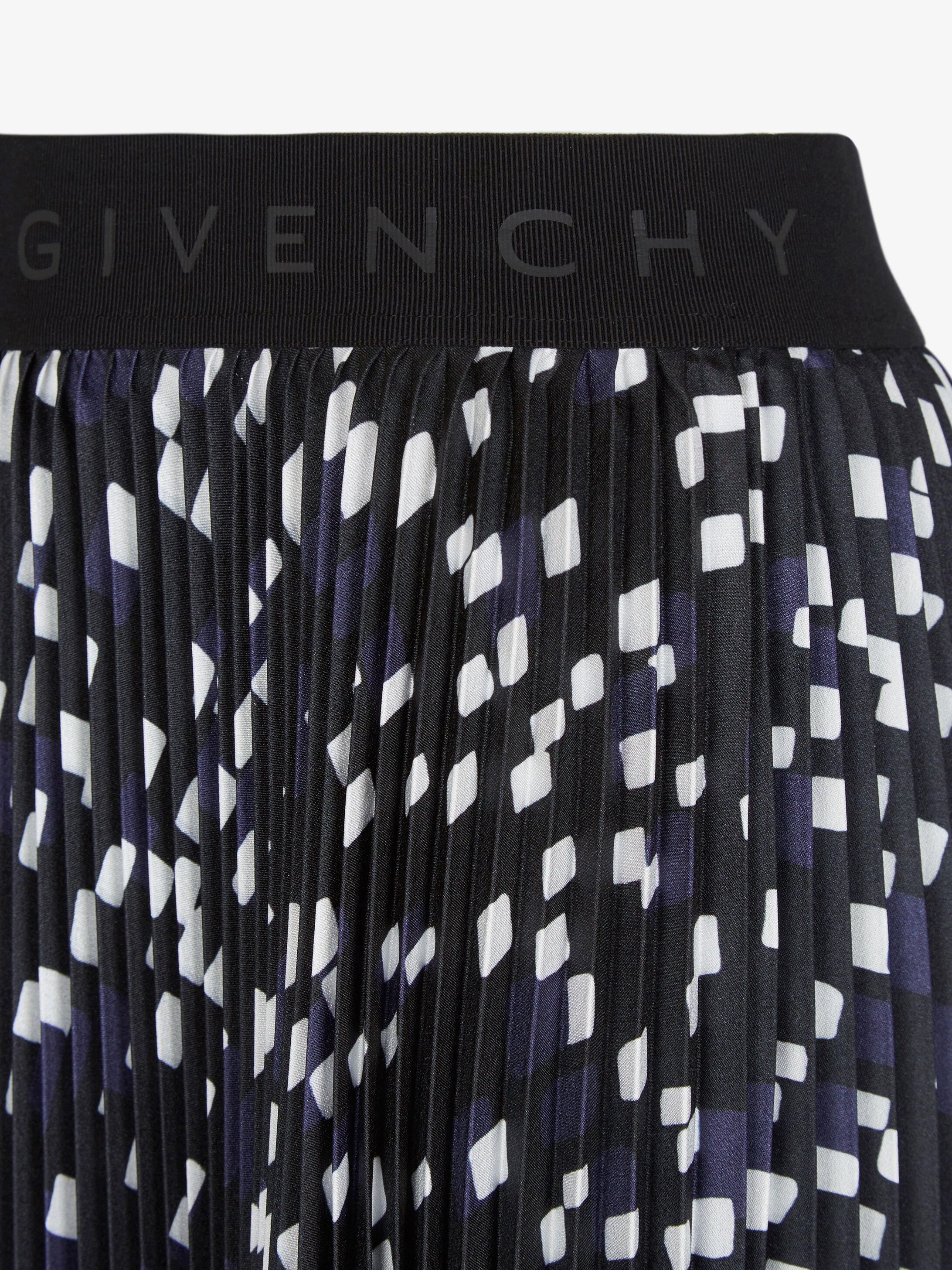 Pleated skirt with geometrical print - 5